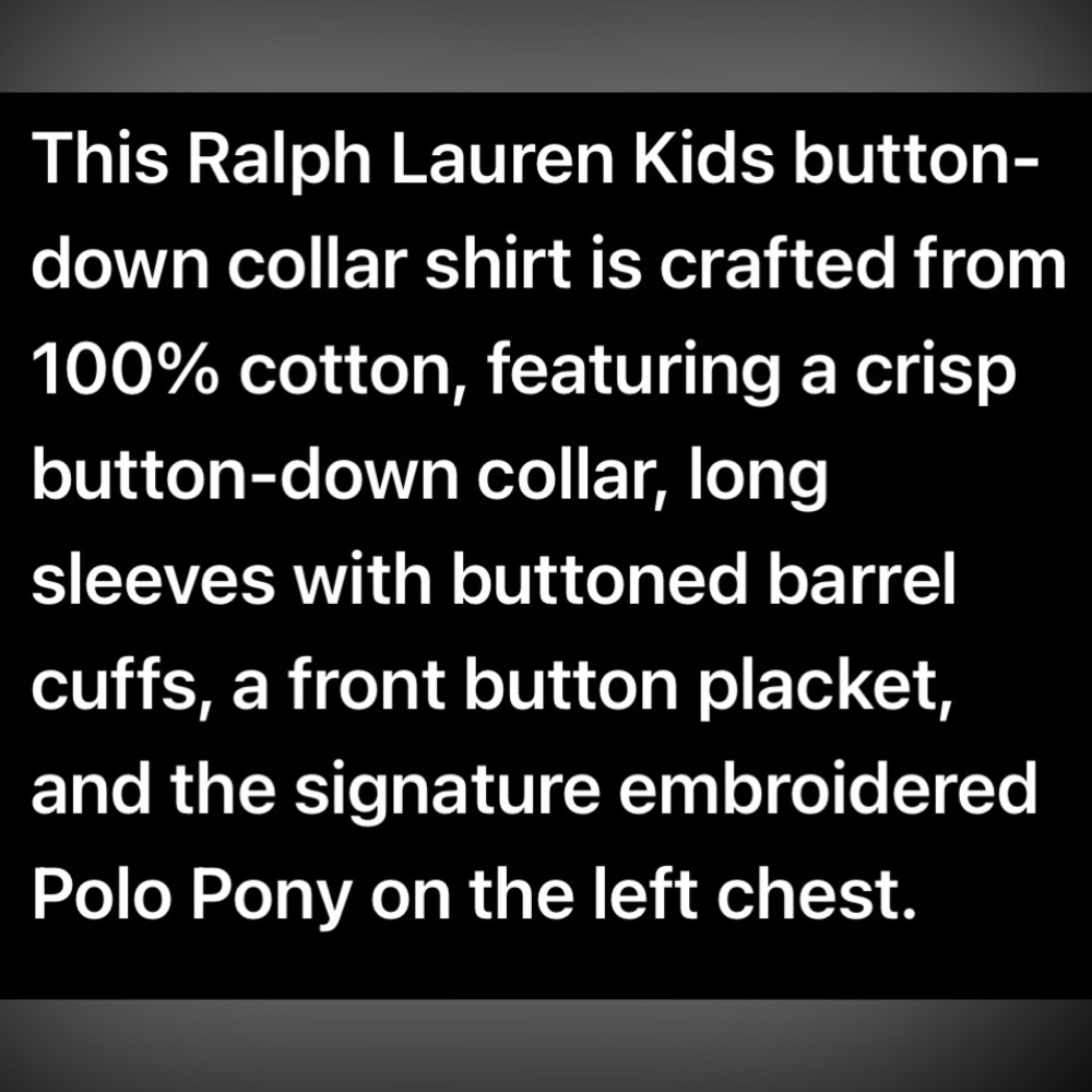 Polo Ralph Lauren Boys Shirts - Picture 8 of 8